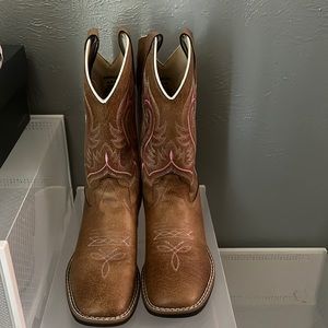 Boot Barn: GIRLS' MADISON FAUX LEATHER WESTERN BOOTS - SQUARE TOE. Size 4D